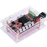 Bluetooth Audio Amplifier Board, Yeeco Dual Channel 50W+50W Bluetooth 4.0 Amplifier Board DC 8-20V 12V 15V Digital Power Audio Stereo AMP Module 3.5MM Audio Input Protective Shell