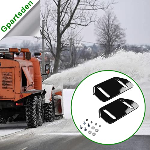 Gpartsden 784-5580 Slide Shoes Replacement for MTD Snow Thrower Cub Cadet Yardman 784-5580-0637 Snow Blower 2 Pack (Skia Black)