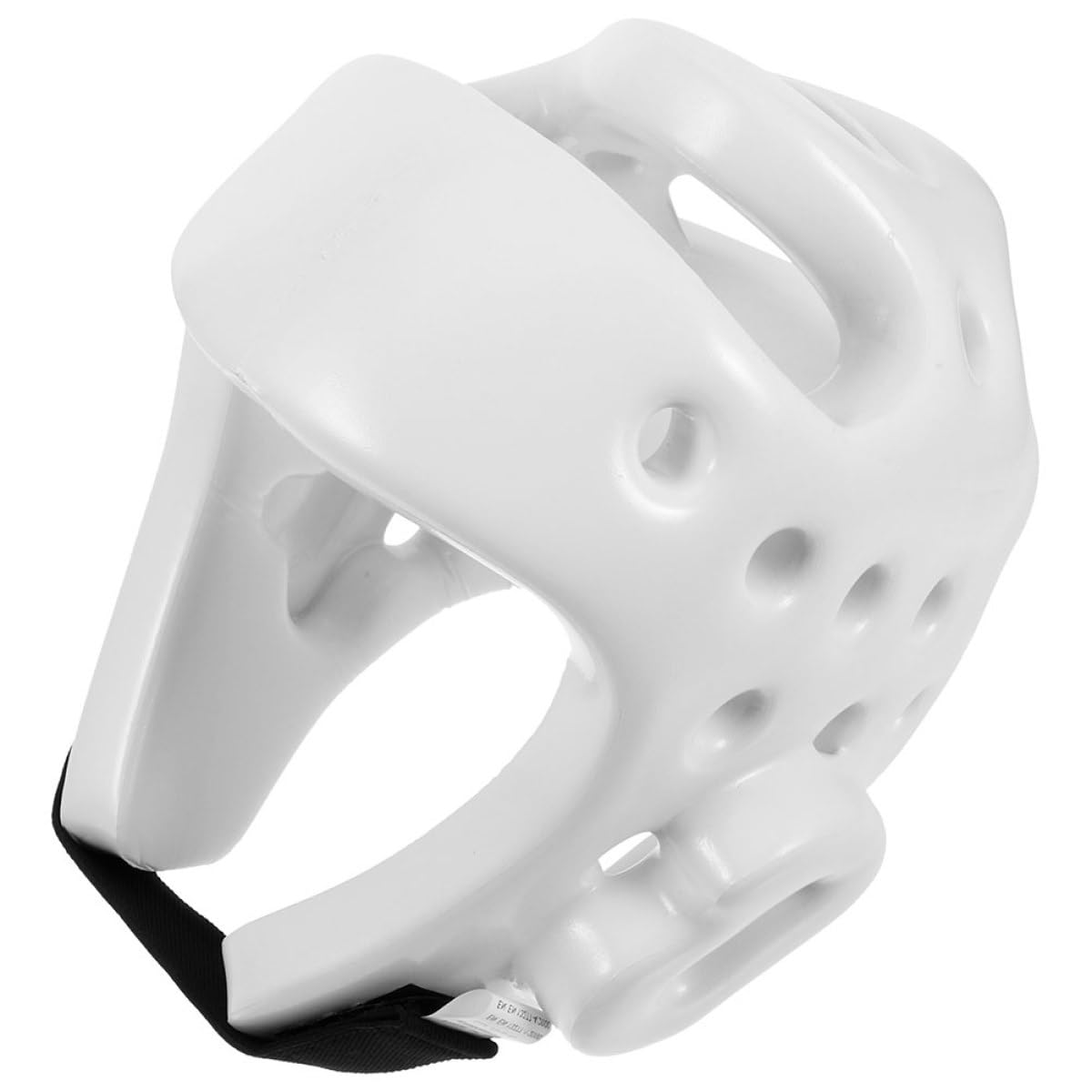 Casco Protettivo da Combattimento Taekwondo in Pu Bianco | Regolabile, Design Ergonomico, Traspirante e Sicuro, Adatto a Esercizio e Sparring per Molte Persone