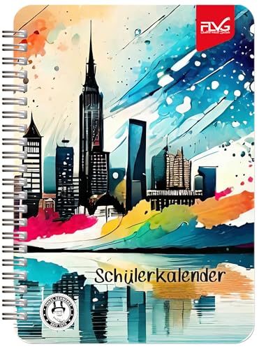 FLVG A5 Gymnasialplaner Schulplaner Studienplaner 2026/2027 Skyline Onkel Schwerdt