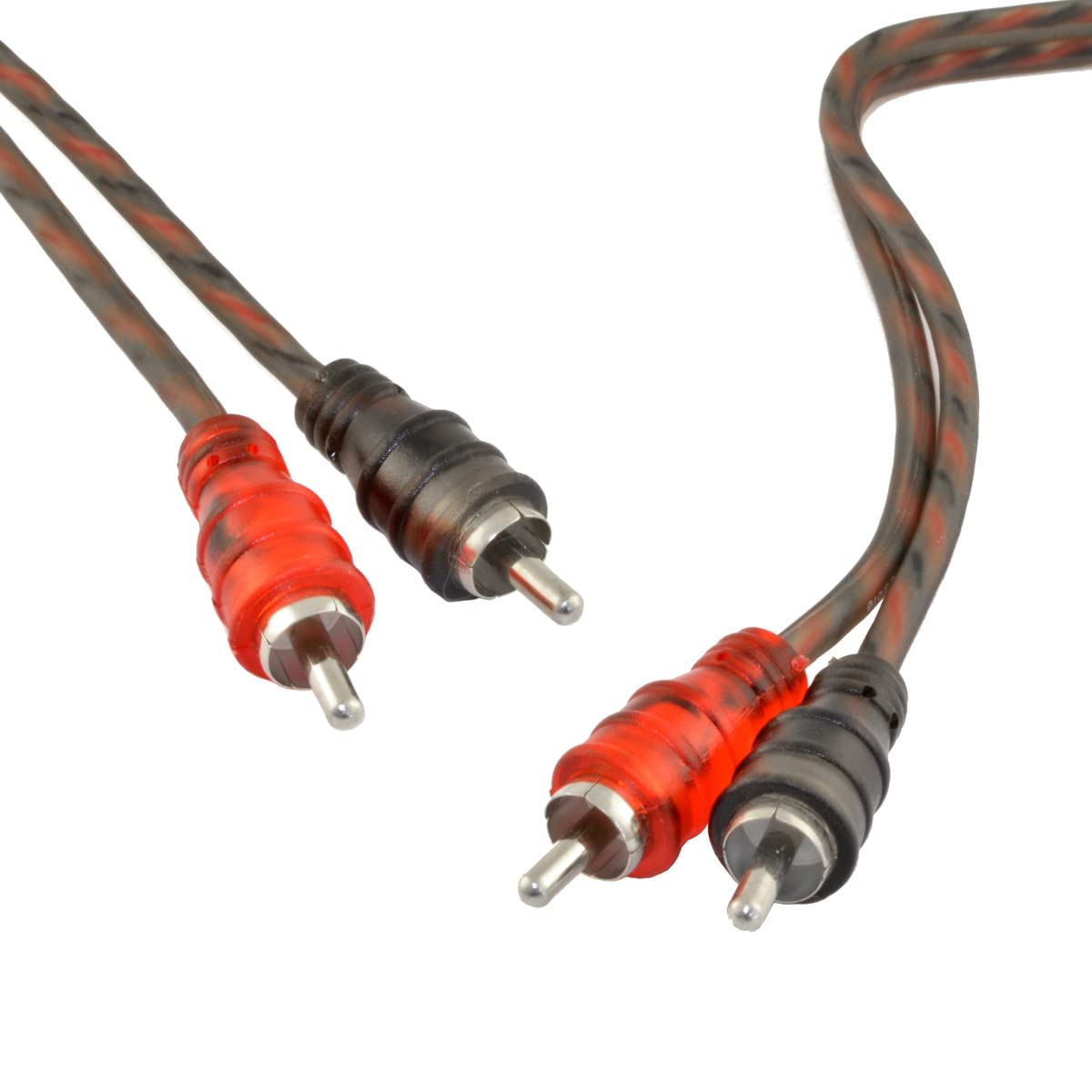 The Wires Zone 12ft 2-Channels Male-to-Male Twisted Pair OFC RCA Interconnect Cable