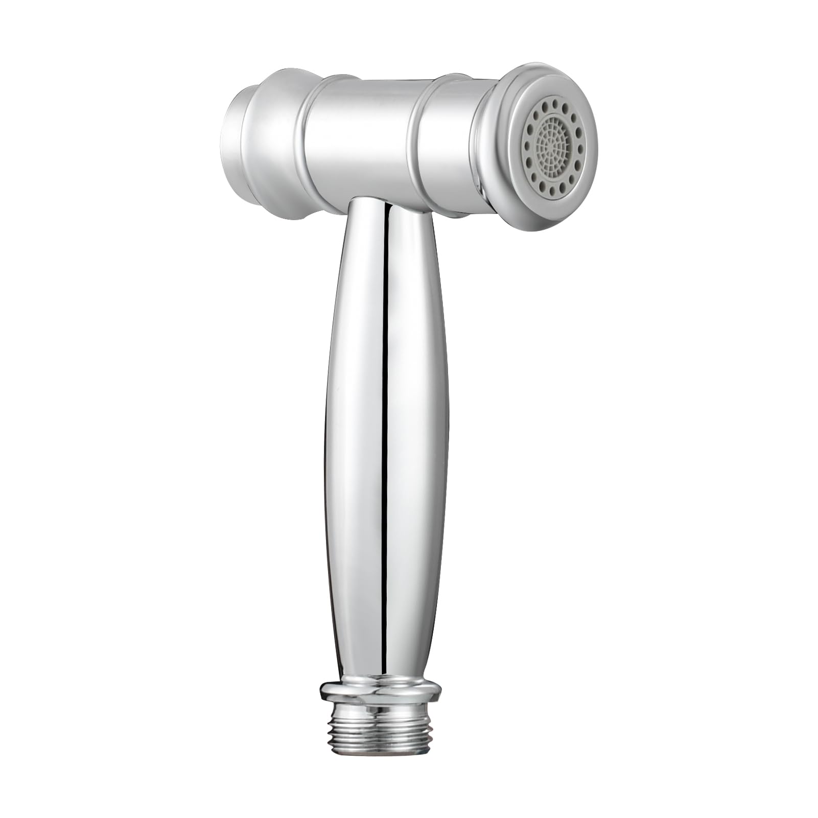 Tecmolog 2 Function Handheld Bidet Sprayer Head Stainless Steel Pet Shower Sprayer Attachment Chrome, WS035D