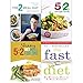 Price comparison product image 2 meal day, 5 2 diet recipe book, meals for one, fast diet michael mosley 4 books collection set