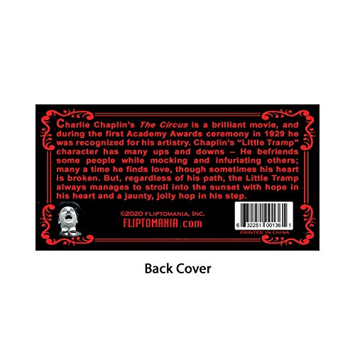 Image of Fliptomania Charlie Chaplin Flipbook 3-Pack: The Circus, The Gold Rush, The Rink | The Rink, The Gold Rush & The Circus on Flip Book Paper, Educational Film History Flipbook Set, Animated Silent Cinema