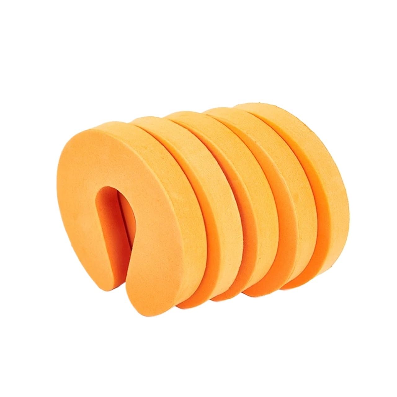 50Pcs Soft Foam Door Stopper Protection Safety Keeps Doors from Slamming Prevents Finger Pinch Injuries Protector(Orange)