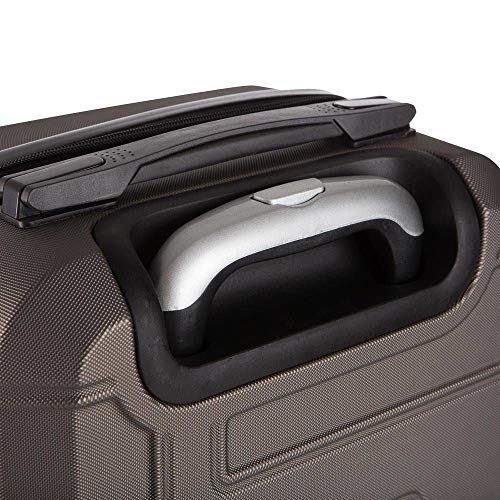 Mala de Bordo em ABS Com 4 Rodas 360 - Praticc (Marrom)