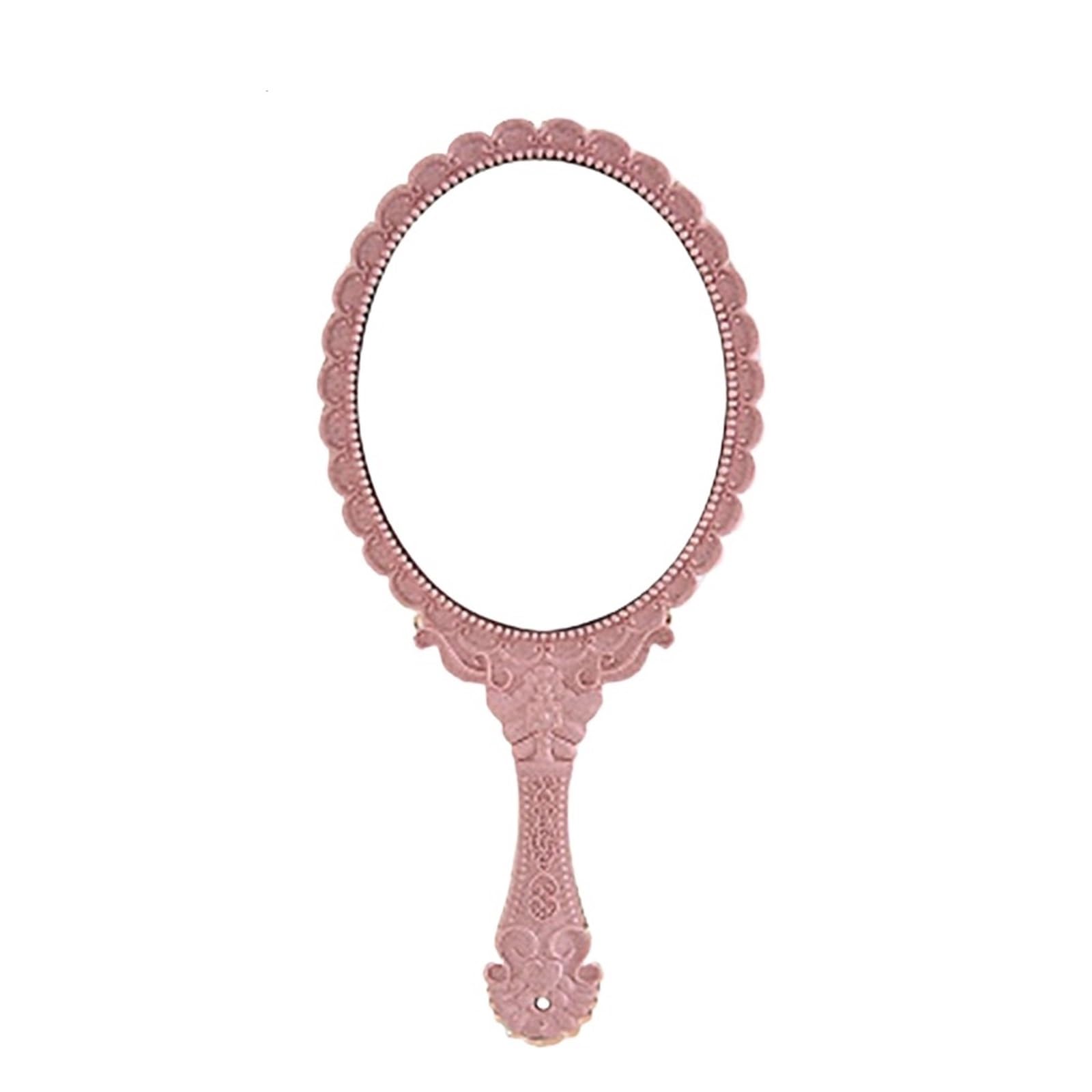 Espejo de mano retro con encaje vintage para retocar tu maquillaje en cualquier lugar