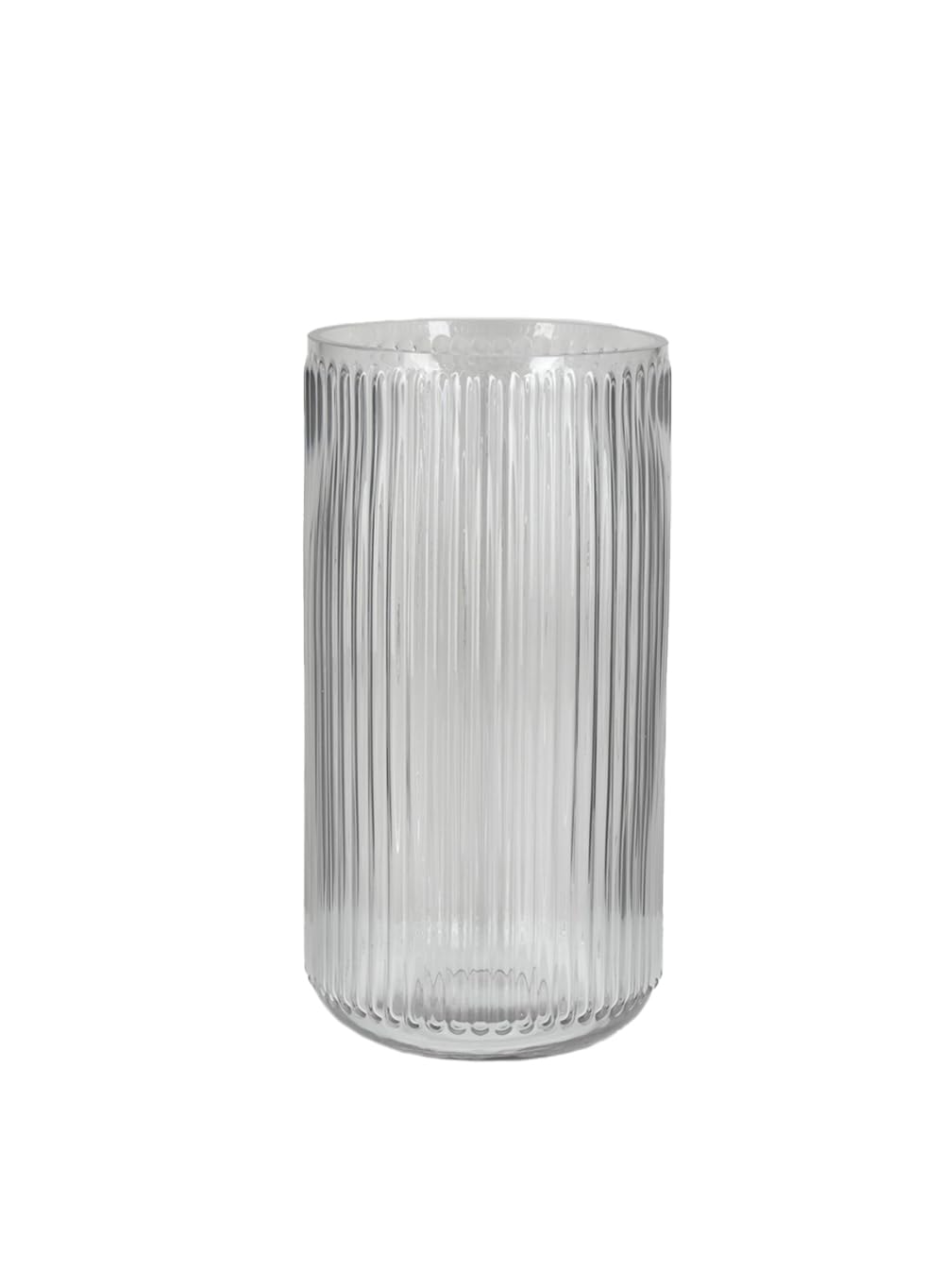 Serene Spaces Living Clear Pleated Glass Votive Holder, Decorative Centerpiece for Wedding, Christmas, Thanksgiving, Party, Dining Table, Living Room, Home Décor, Measures 11