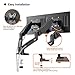immagine 4BONTEC Supporto Doppio Monitor da Scrivania per 13-27 inch Schermi, Braccio Doppio Monitor con Molla a Gas, Inclinazione e Girevole Braccio 2 Monitor con Morsetto Max VESA 100x100mm