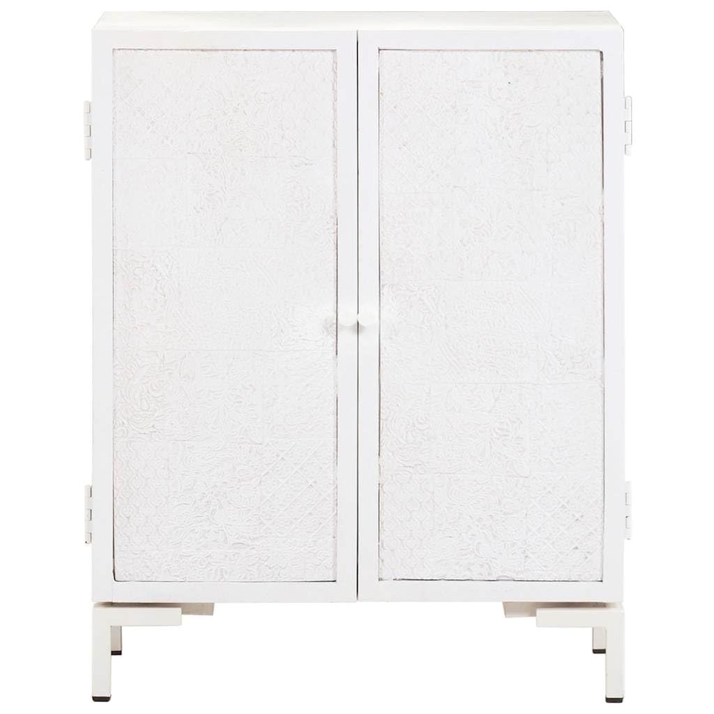 Credenza in legno massiccio di mango, 60 x 30 x 76 cm