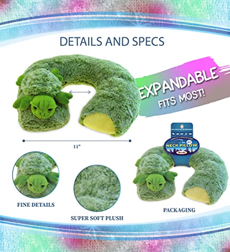 Almohada cuello tortuga de peluche suave 28 cm miniatura 2