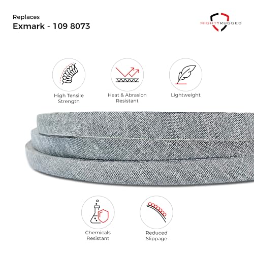 Image of MightyRugged Exmark 109-8073 Replacement Deck Belt - Belt Length 198.75 inch - Premium, Heavy-Duty Aramid Cord - Exmark Lazer Z Series 60 Inch Deck Belt - Replaces OEM 109-8073, 116-1985, 135-5774