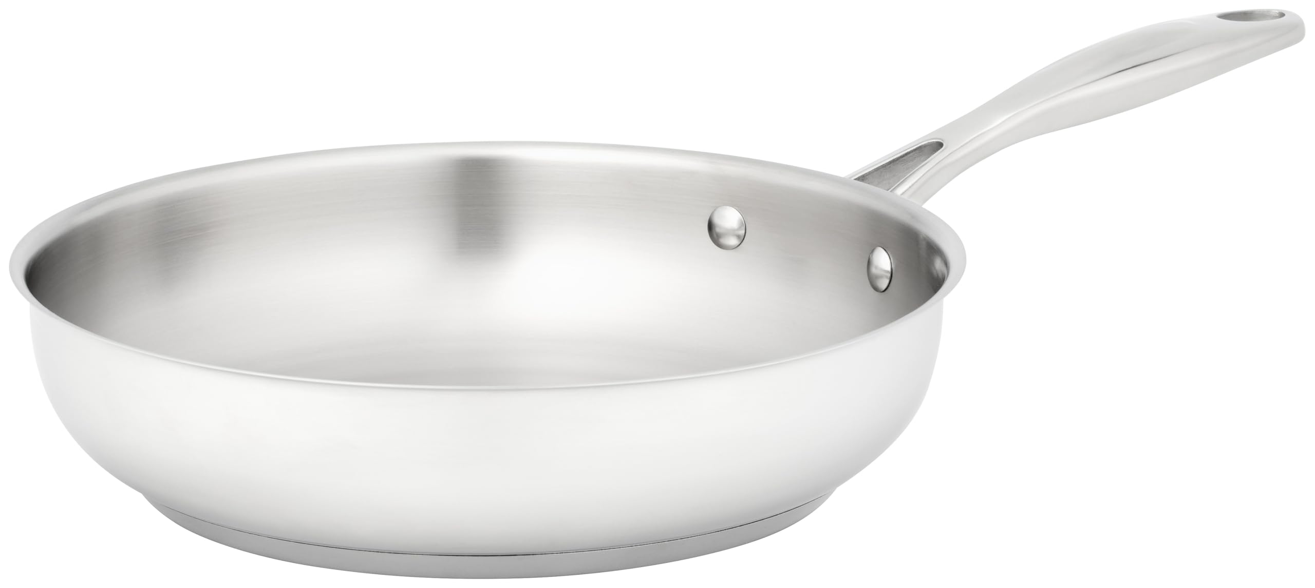 Stellar Profile Stainless Steel Uncoated Frying Pan -24 cm, Durable Frying Pan for Everyday Cooking Induction Ready - Image 2