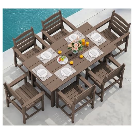 SERWALL All Weather Dining Set of 7