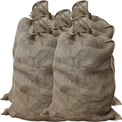 GardenMate 5x Jutesack Universal 105cm x 60cm - 50 kg Traglast - Ökologische Kartoffelsäcke aus 100% Jute - Strapazierfähig, Sackhüpfen, Kartoffelsack, Frostschutz, Nikolaussack -