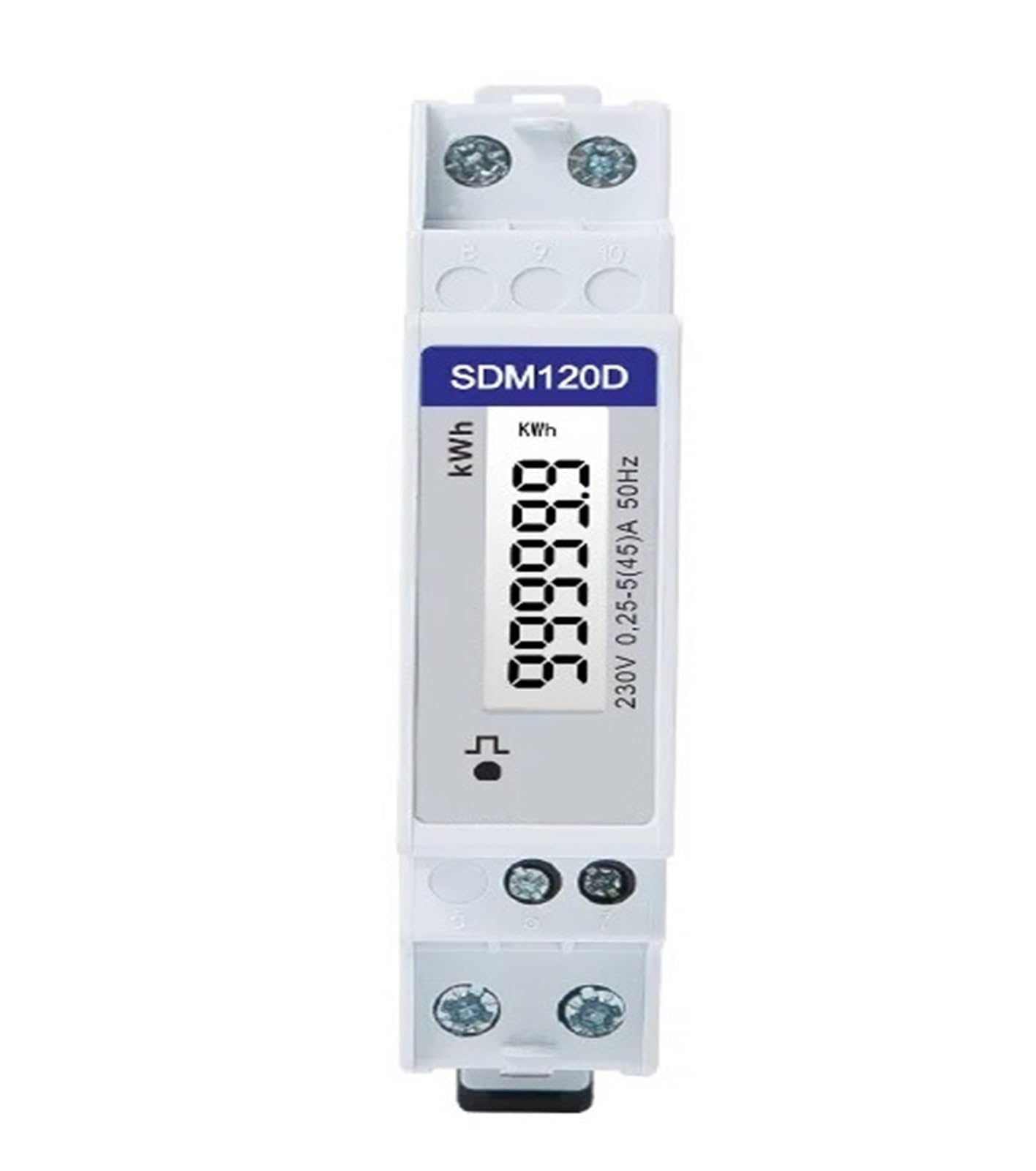Compteur d'énergie SDM120D monophasé 230V rail DIN sous-compteur