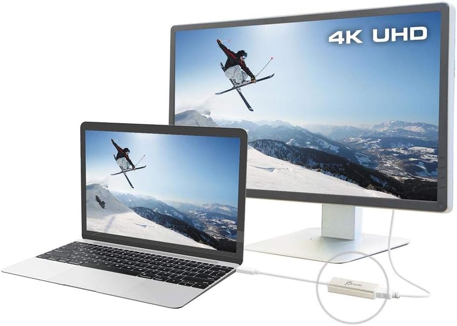 j5create USB Type-C to 4K HDMI Adapter JCA153 / 4K @60 Hz/for MacBook, Chromebook, Type C Laptops