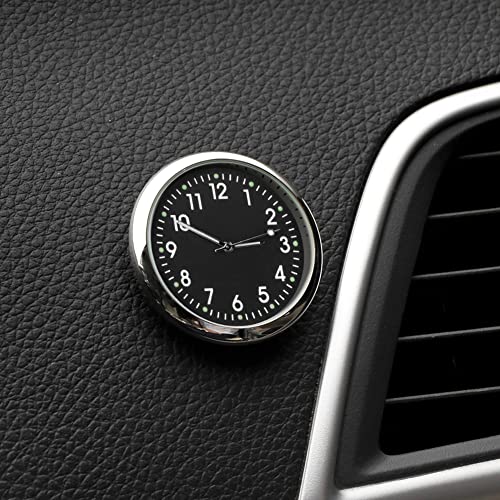 Berfi Life Car Dashboard Clock, Round Analog Quartz Clock Mini Stick On Analog Car Clock Universal Quartz Analog Watch For Car Decoration #TOP7