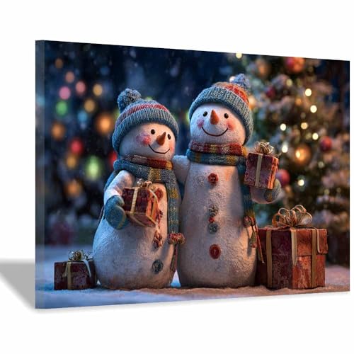 Décoration murale de Noël cadeau idéal de Nouvel an tableau encadré