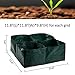 Apipi Raised Garden Planters Fabric Beds, Grow Bags with 4 Divided Grids, Square PE Planting Pots with Drainage Holes for Tomatoes Chillis Herbs Flowers Vegetables Plants