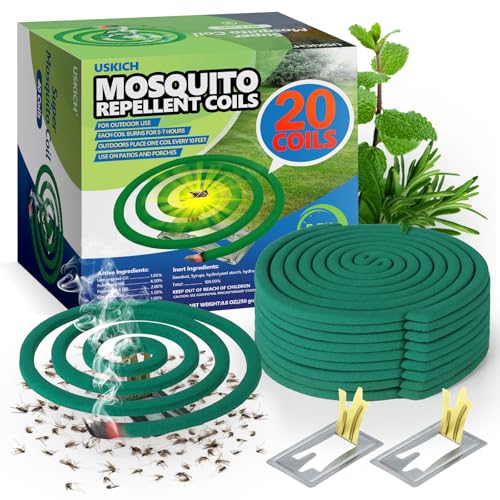 Mosquito Repellent Coils -Mosquito Repellent Outdoor Patio Fresh Scent,Use Reaches Up to 10 feet,...