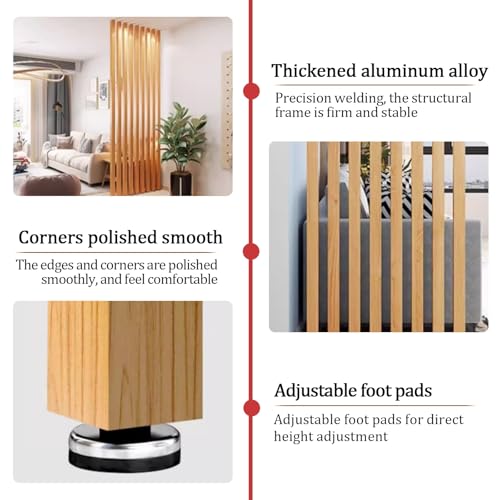Diviseur d'intimité moderne en aluminium – Design du sol au plafond, idéal pour studio, couloir, entrée, système à lattes métalliques, cloison de chambre.