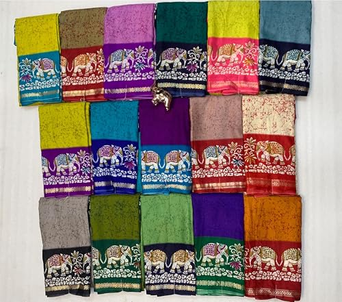 Image of SATIKA VASTRAM Tussar Silk Saree Kalamkari Elephant Print Pure Soft Zari Weaving Contrast Border And Pallu Attach Blouse Piece