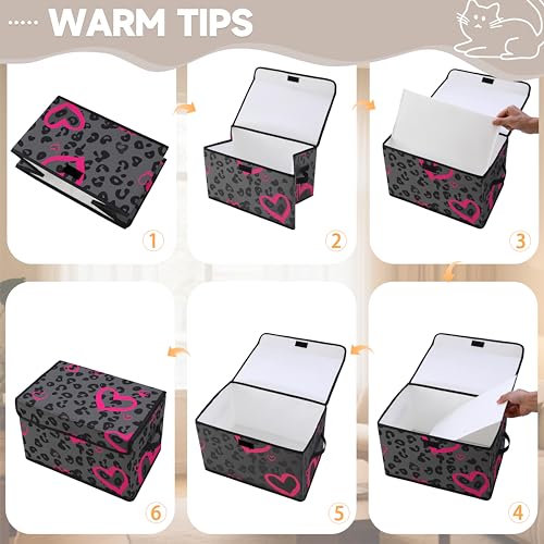 Image of Stackable Clothes Storage Bins with Lids 3 Pack | Closet Organizers Fabric Box for Home and Office,Blanket Clothes Organizers,Under Bed Storage Containers