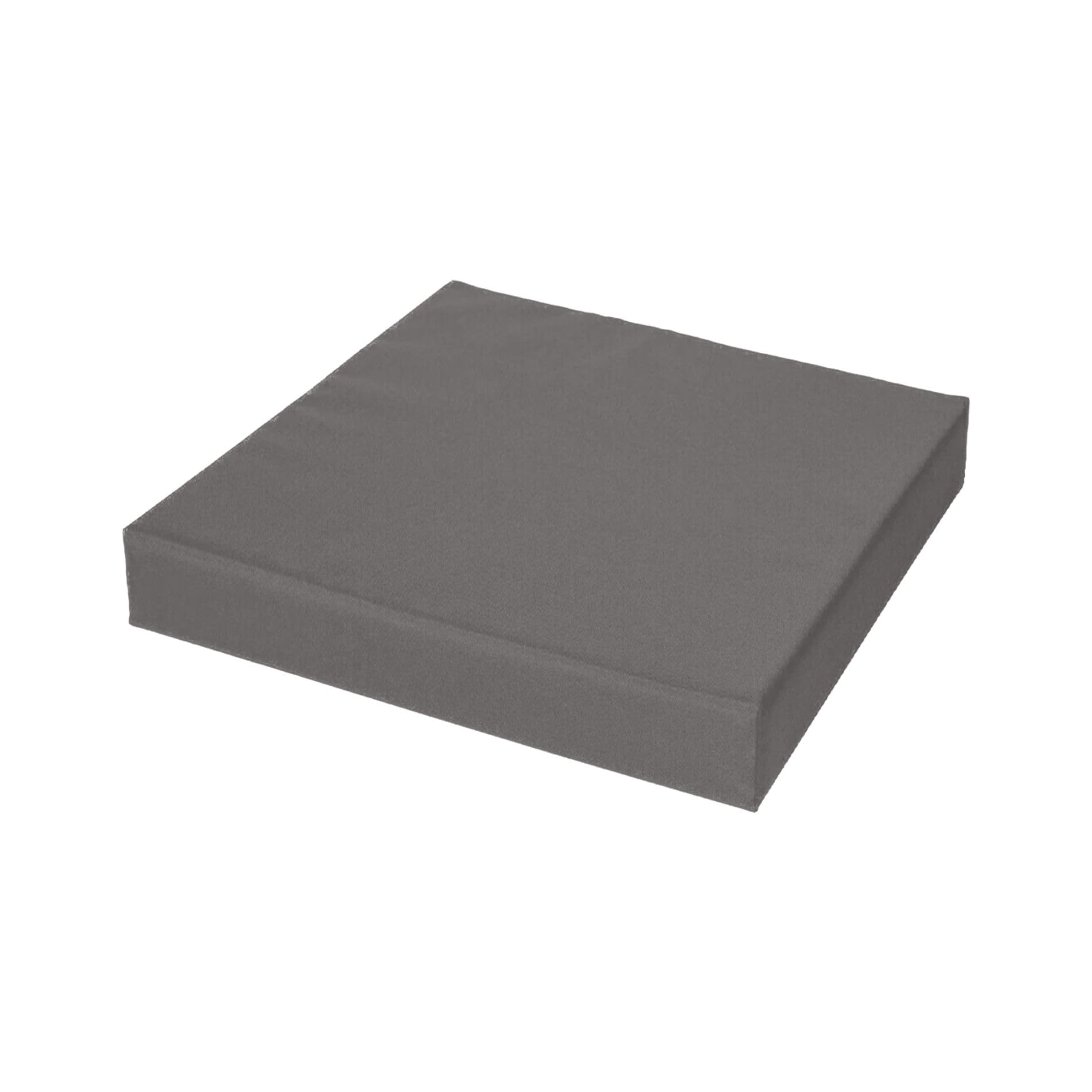 FOAMHAVEN Waterproof Garden Seat Pads – 4cm Thick Cushions for Outdoor & Indoor Chairs, High-Density Foam, Anti-Slip, Washable Cover- Patio, Dining, Sofa & Bench Use (Grey, 45 x 40 cm (18" x 16"))