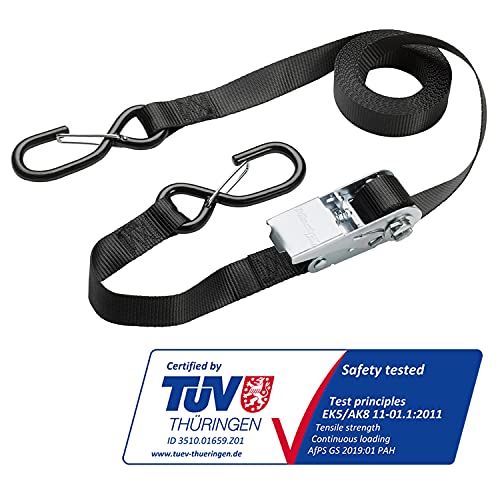 Master Lock 3109EURDAT Cinghia Di Fissaggio Con Moschettone Nero 5Mt - 2