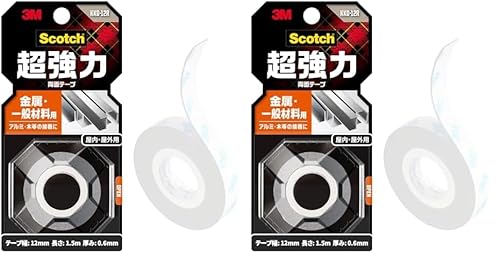3M XRb` ͗ʃe[v  ʍޗp 12mm×1.5m KKD-12R (× 2)