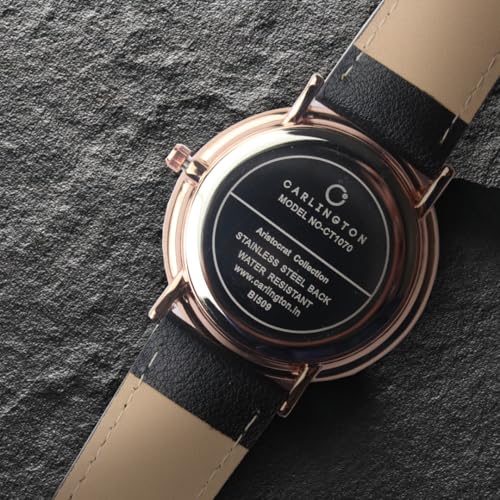 Image of Carlington Aristocrat Series Analog Watches for Men with Premium Leather Strap - CT 1070