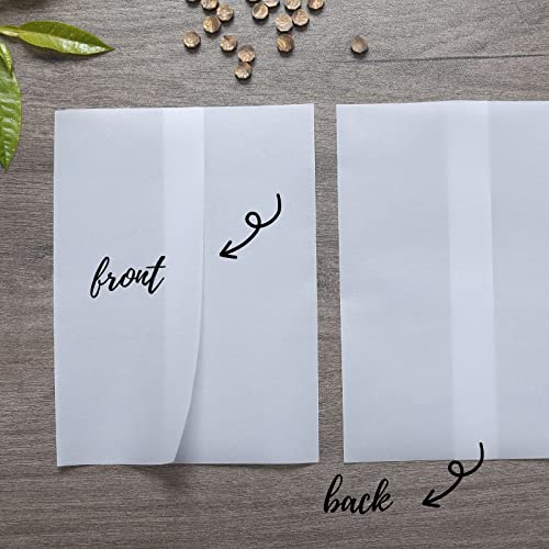 image for Litpoetic 100 Pack Pre-Folded Vellum Jackets for 5x7 Invitations -Vell