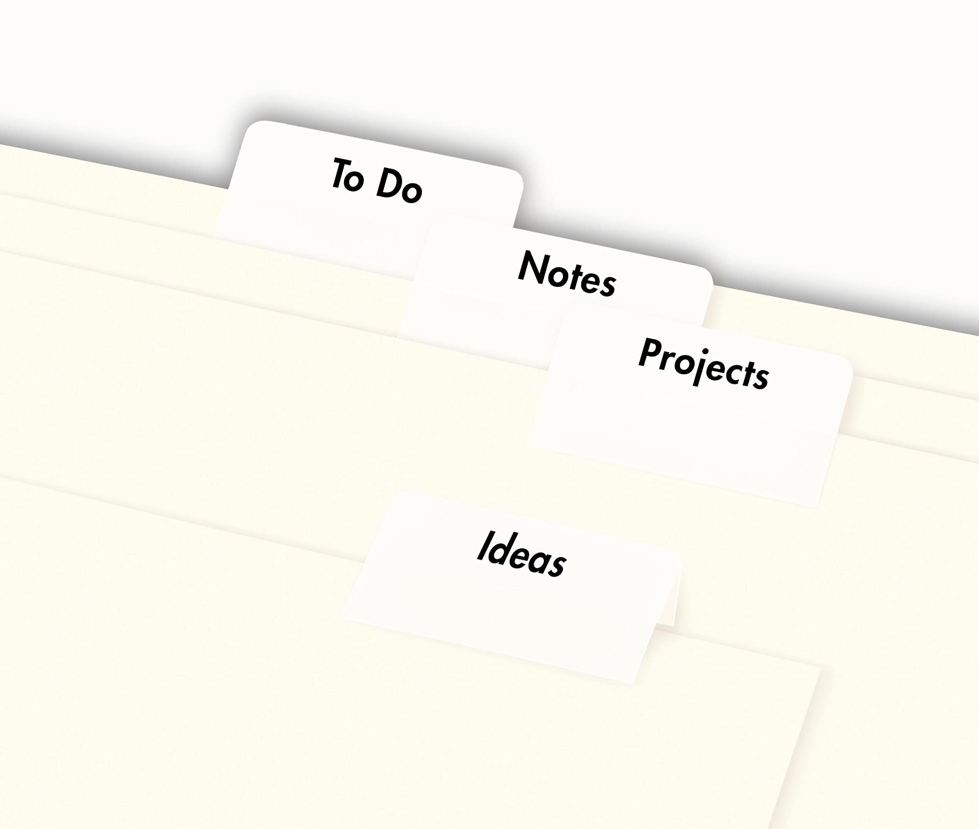 Avery Printable Self-Adhesive Plastic Tabs, 1-3/4", Repositionable Adhesive, White, Pack of 80 (16282) - Image 3