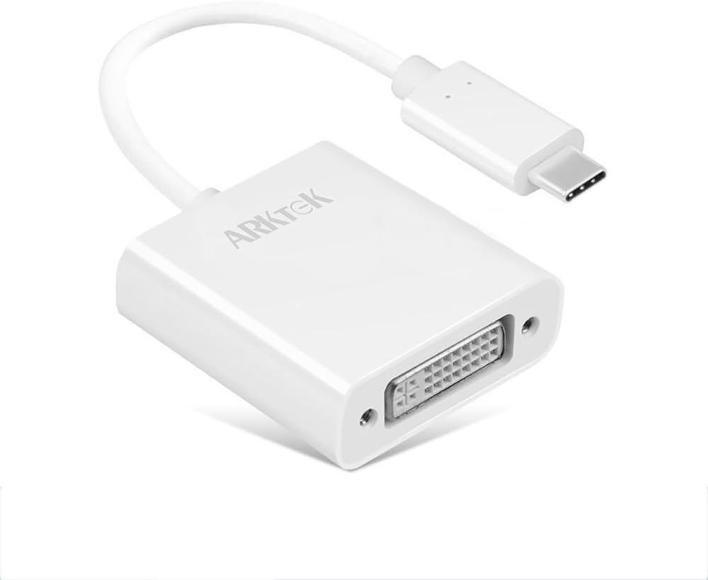 USBC (Thunderbolt 3) to DVI Adapter, USB Type C (Male) Convert to DVI