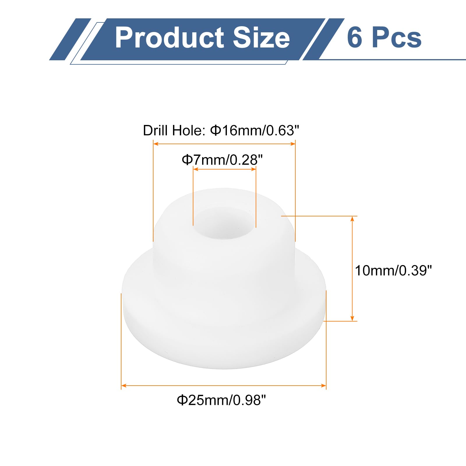 QUARKZMAN 12 Pezzi Occhielli In Gomma 16mm Foro Di - Foto 7