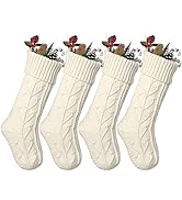 Uqezagpa Weihnachtsstrümpfe 2 Stück - Gestrickte Geschenktüten Für Kamin & Weihnachtsbaum