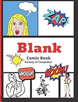 Blank Comic Book for Kids Create Your Own Comics : Draw Your Own Comics,Cover Notebook Action Design,Blank,Create and Draw Your Own Superheros 1652300066 Book Cover