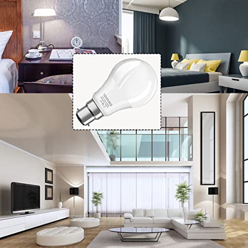 Venforze Bayonet Light Bulbs 150 Watt Equivalent, 15W A60 B22 LED Bulbs, Super Bright 1600LM, Daylight White 6000K, BC Energy Saving Bulbs, Non-dimmable, 4P - Image 3