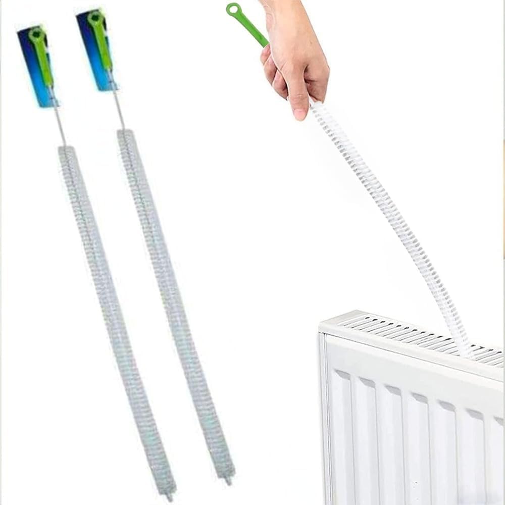 One Best Deal White One Radiator Brush Duster Long And Flexible Reach For Hard To Reach Cleaning | 70 Cm Dust Cleaner Brush | Cleaning Tool For Dirt Dust Lint Blockage
