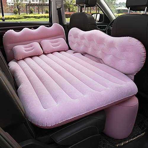 Inflatable Car Mattress Back Seat for Mercedes-Benz Brabus GLS 2016-2019, Portable Car Sleeping Mattress for Travel and Camping,F-Pink