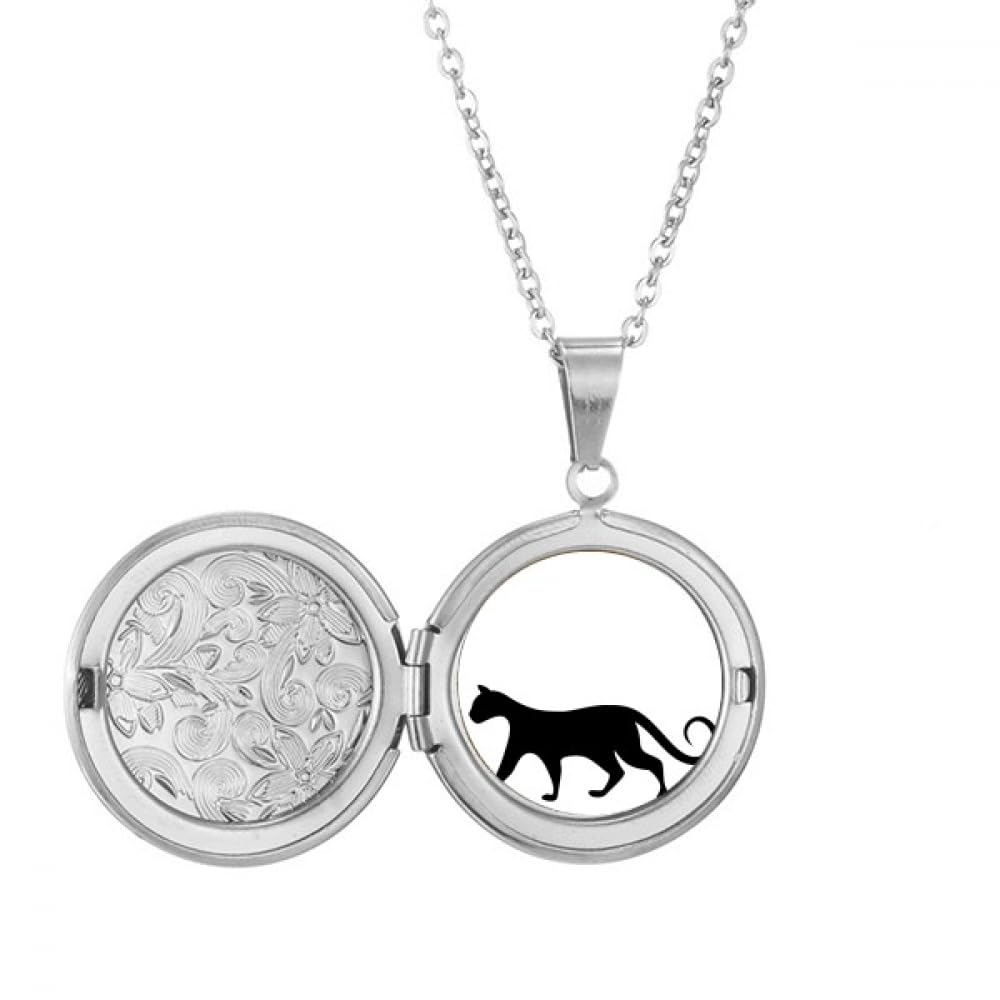 Collier avec médaillon chat noir Charng pour les passionnés de félins - 5