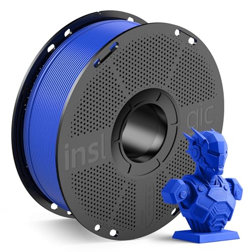Inslogic High-Speed PLA Filament 1.75mm 3D Printer Filament 50-600mm/s Rapid Printing PLA Smooth Flow & No Clogging 1kg Spool (2.2lbs) Fit Most FDM 3D Printers Blue
