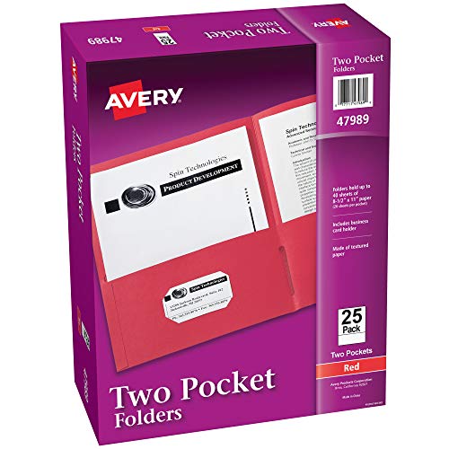 Pochettes de présentation Avery 47989 idéales pour organiser vos réunions