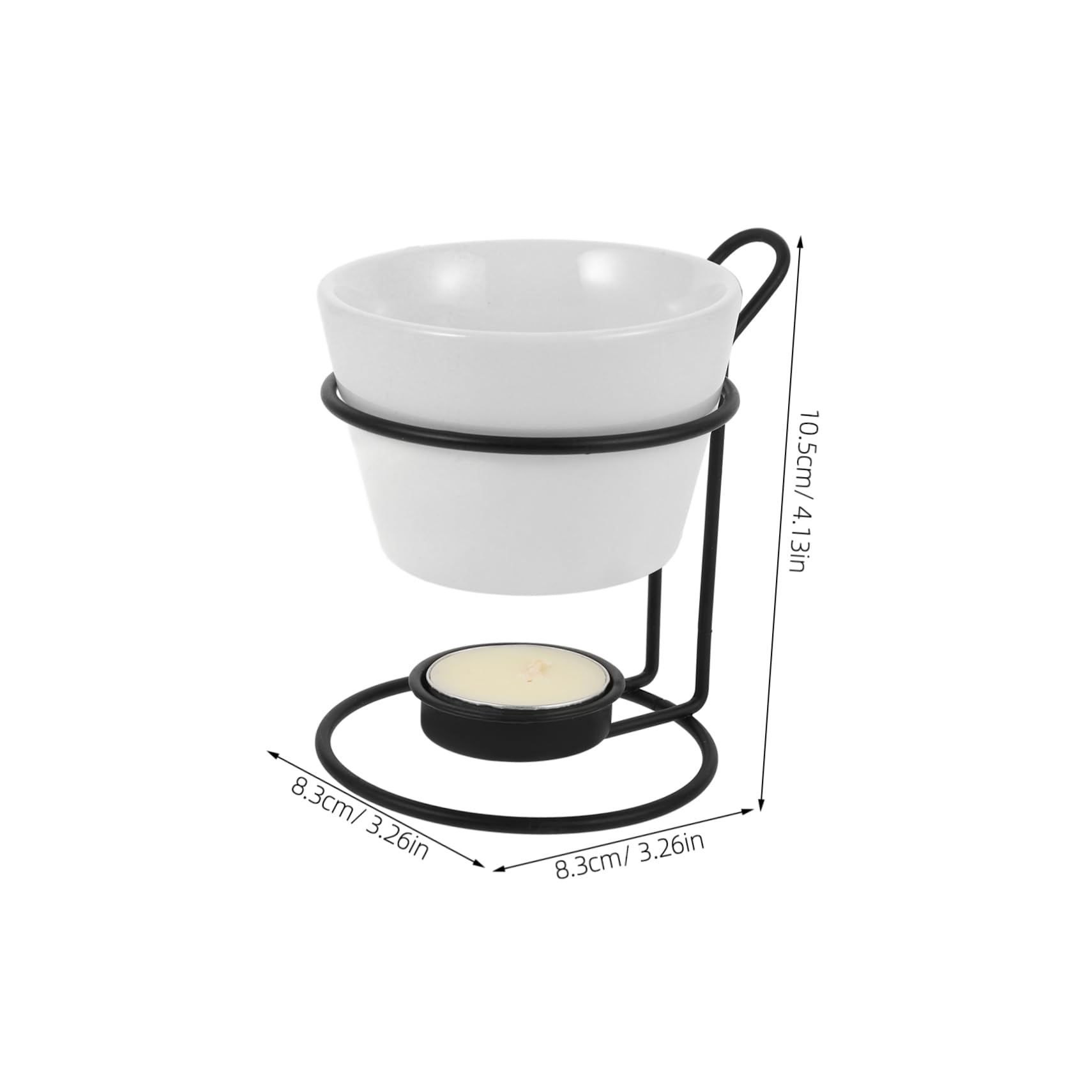 MAGICLULU 2sets Scaldavivande in Ceramica per Fonduta di Burro Scaldavivande per Fonduta di Formaggio Ciotole per Sciogliere Cioccolato e Alimenti