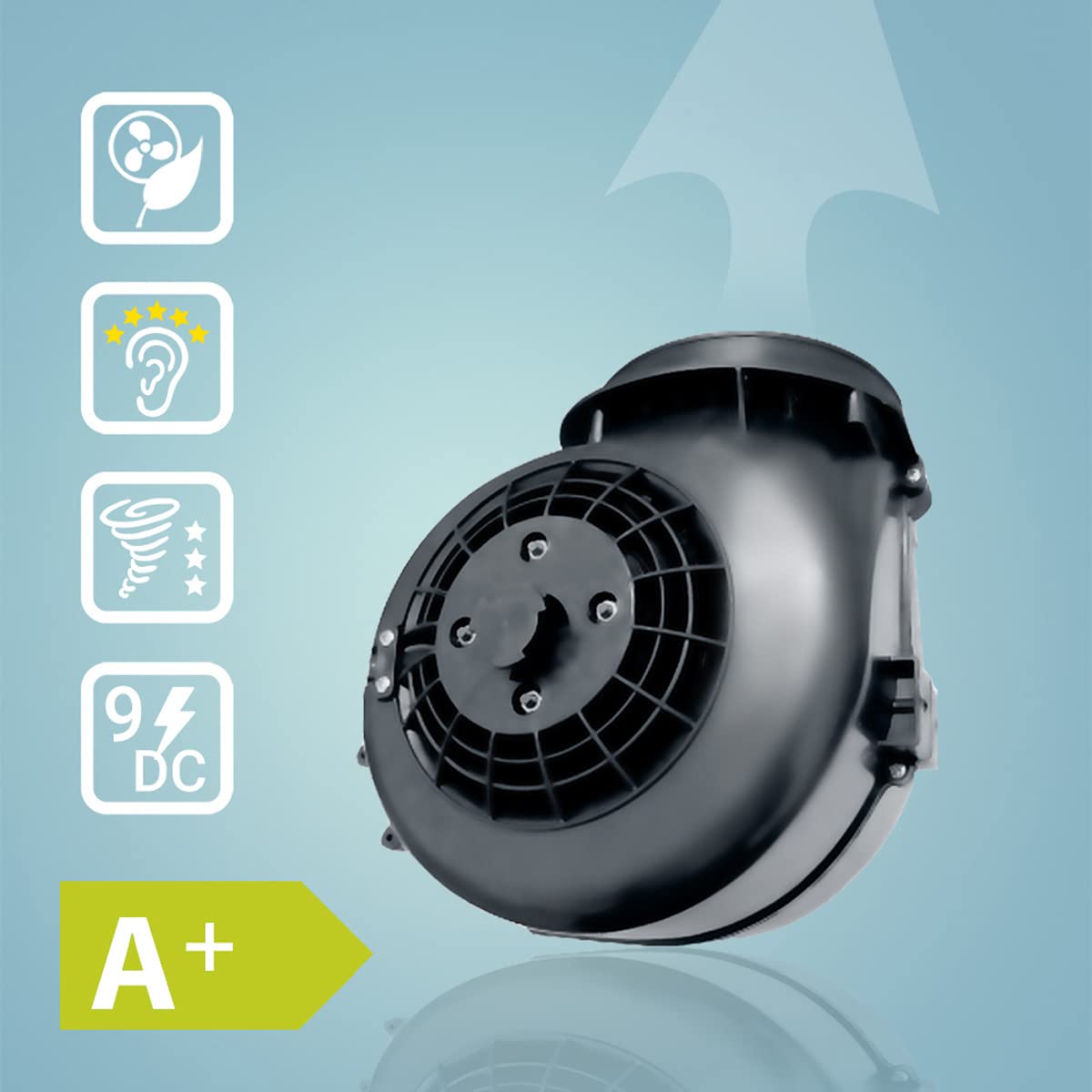KKT KOLBE Delta Isola HC - Cappa aspirante 90 cm, in acciaio inox, vetro nero, app WiFi intelligente, Wi-Fi, funzionamento con sensore Touch