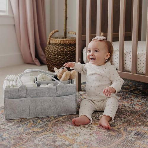 Putska Baby Diaper Caddy Organizer Nursery Basket thumb #5