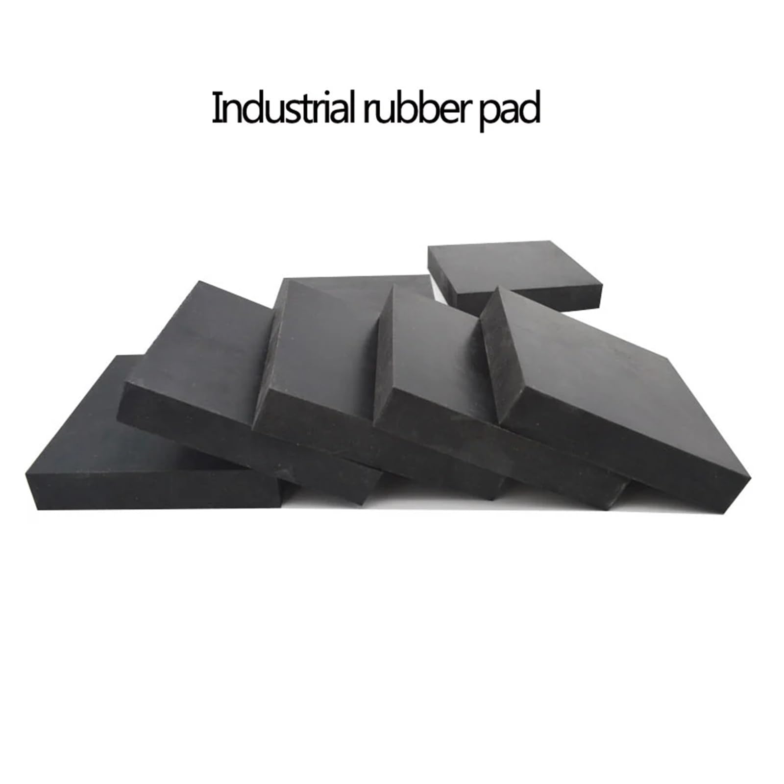 Bloque de goma industrial negro, junta de amortiguación antideslizante elástica, almohadilla a prueba de golpes, tamaño 50x50mm, 100x100mm, 150x150mm, 200x200mm (Tamaño : 100x100x40mm)