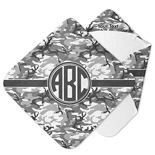 YouCustomizeIt Personalized Camo Hooded Baby Towel
