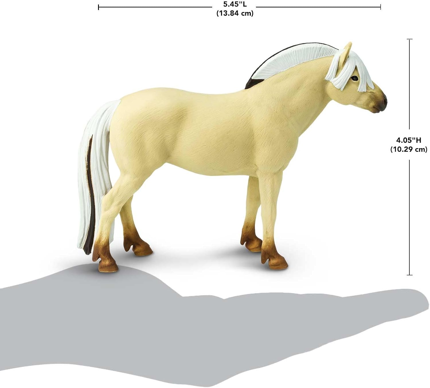 Safari Ltd. Fjord Horse Figurine - Realistic 5.5" Plastic Figure - Educational Toy for Boys, Girls, and Kids Ages 3+